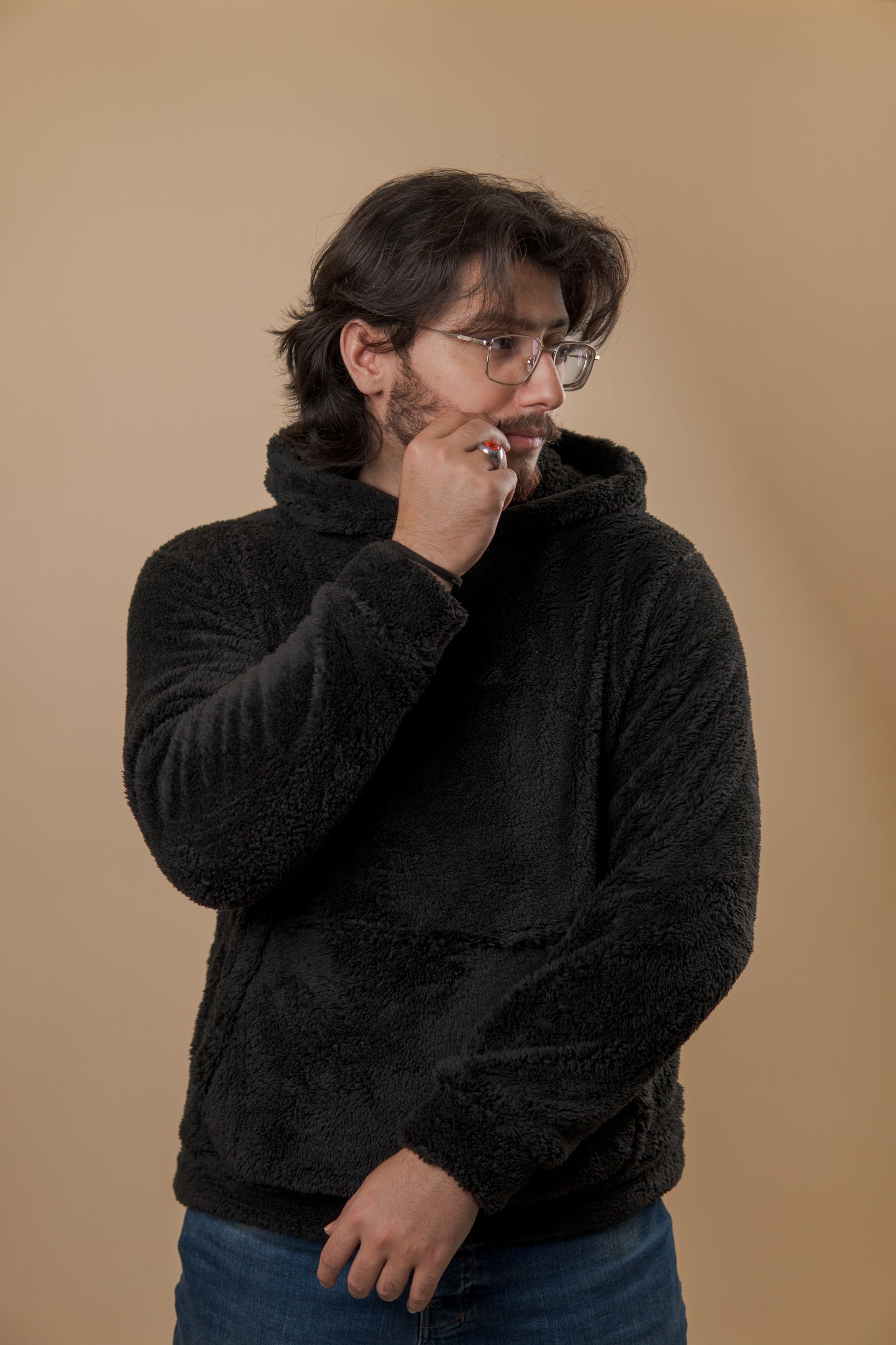 Jet Luxe Fur Hoodie