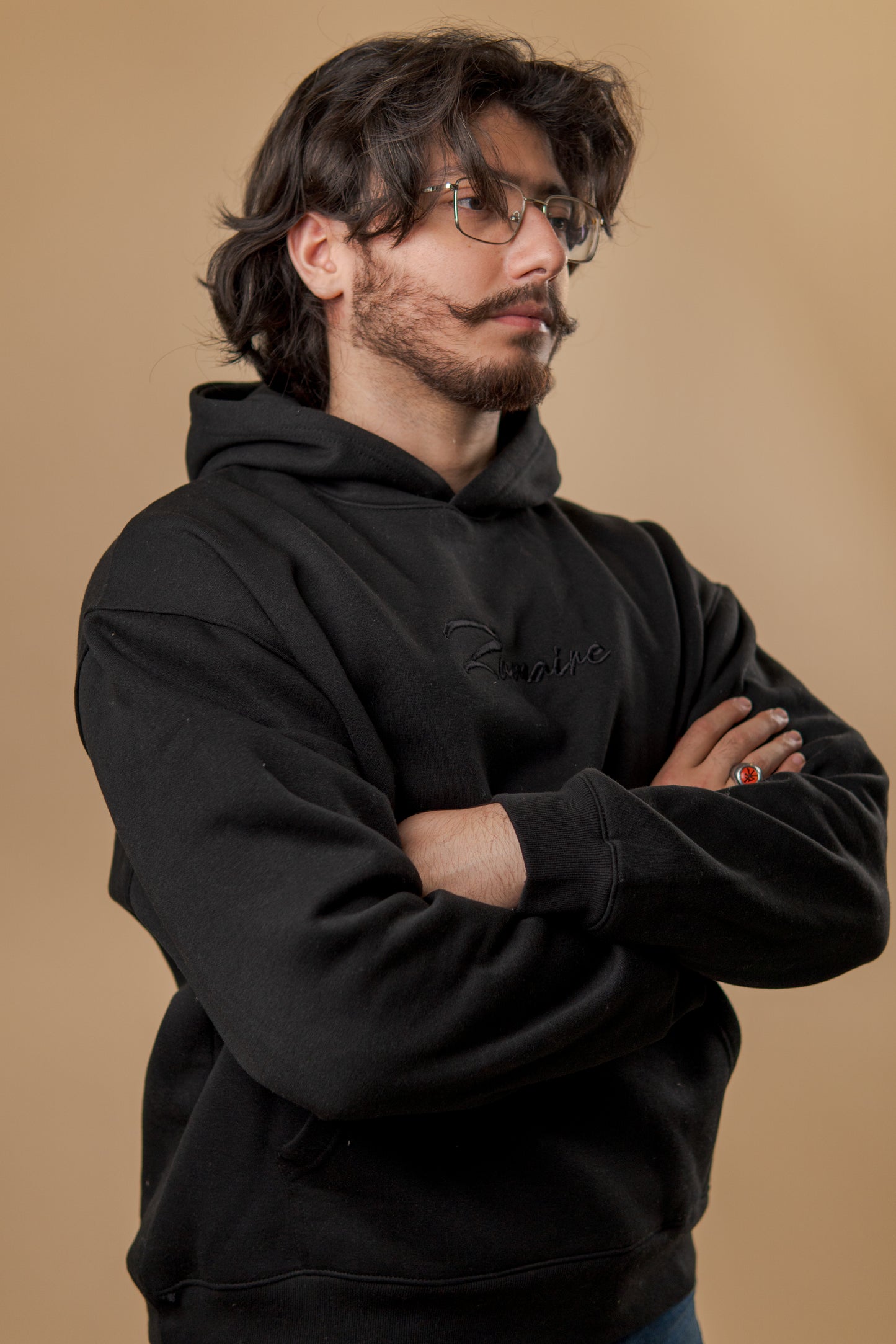 Obsidian Glow Oversized Hoodie