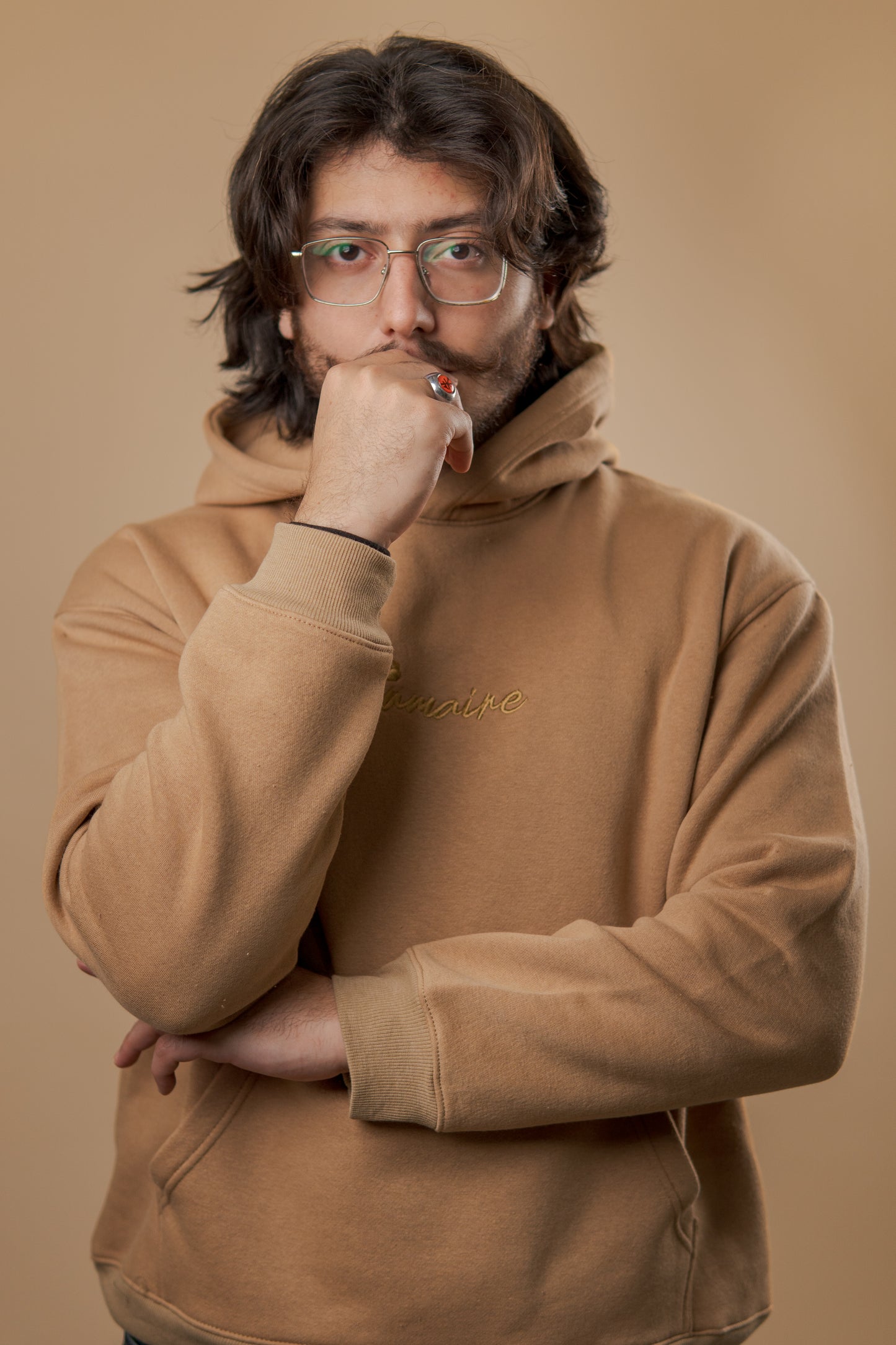 Caramel Cloud Oversized Hoodie