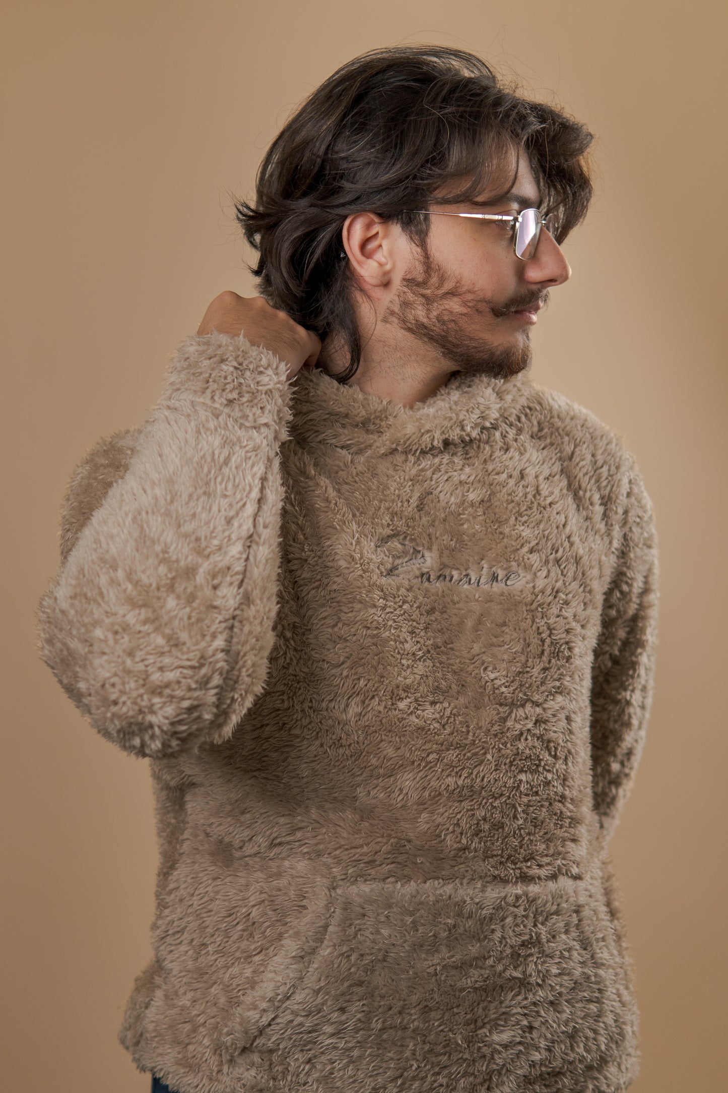 Soft Creme Fur Hoodie