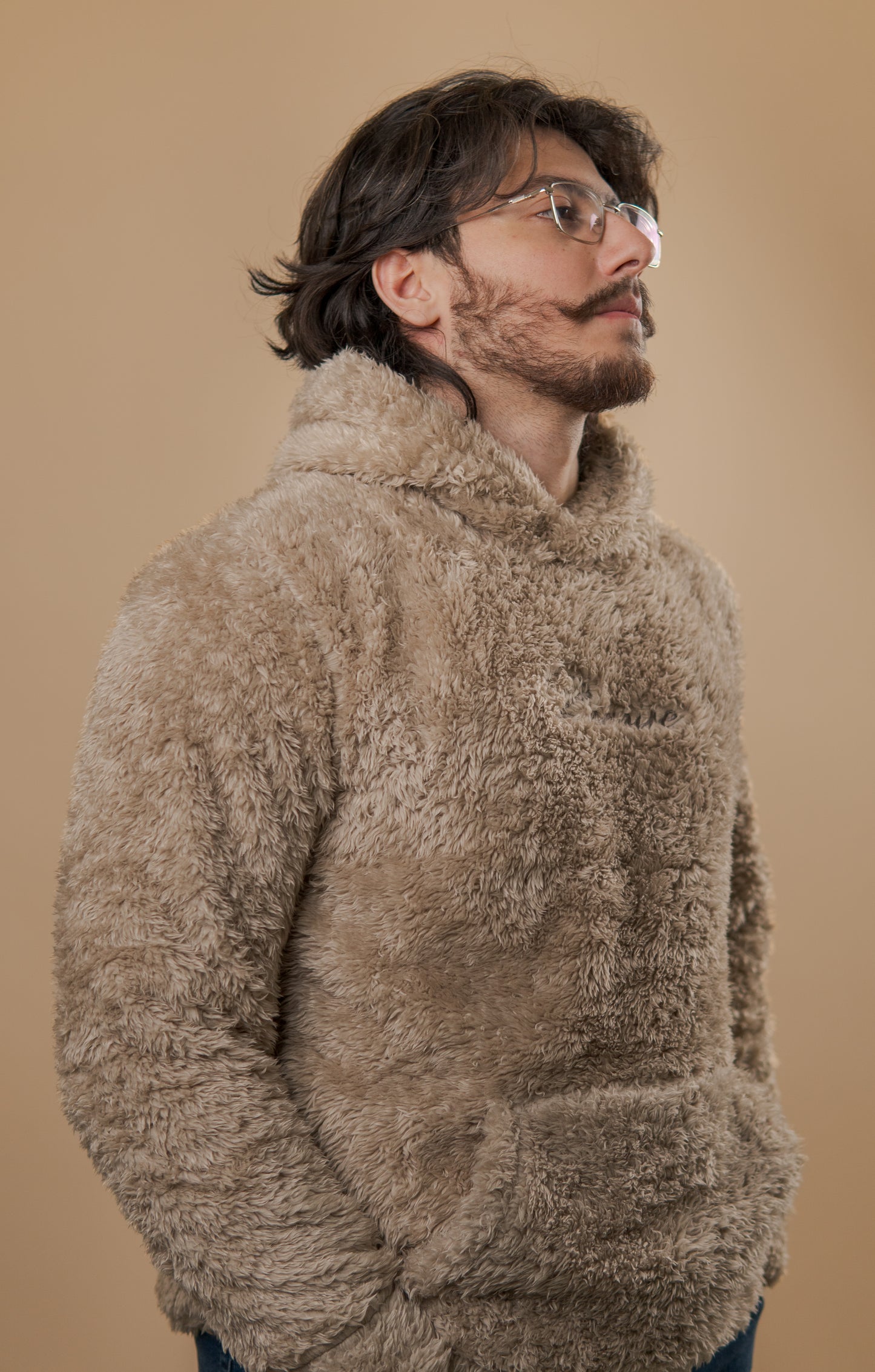 Soft Creme Fur Hoodie