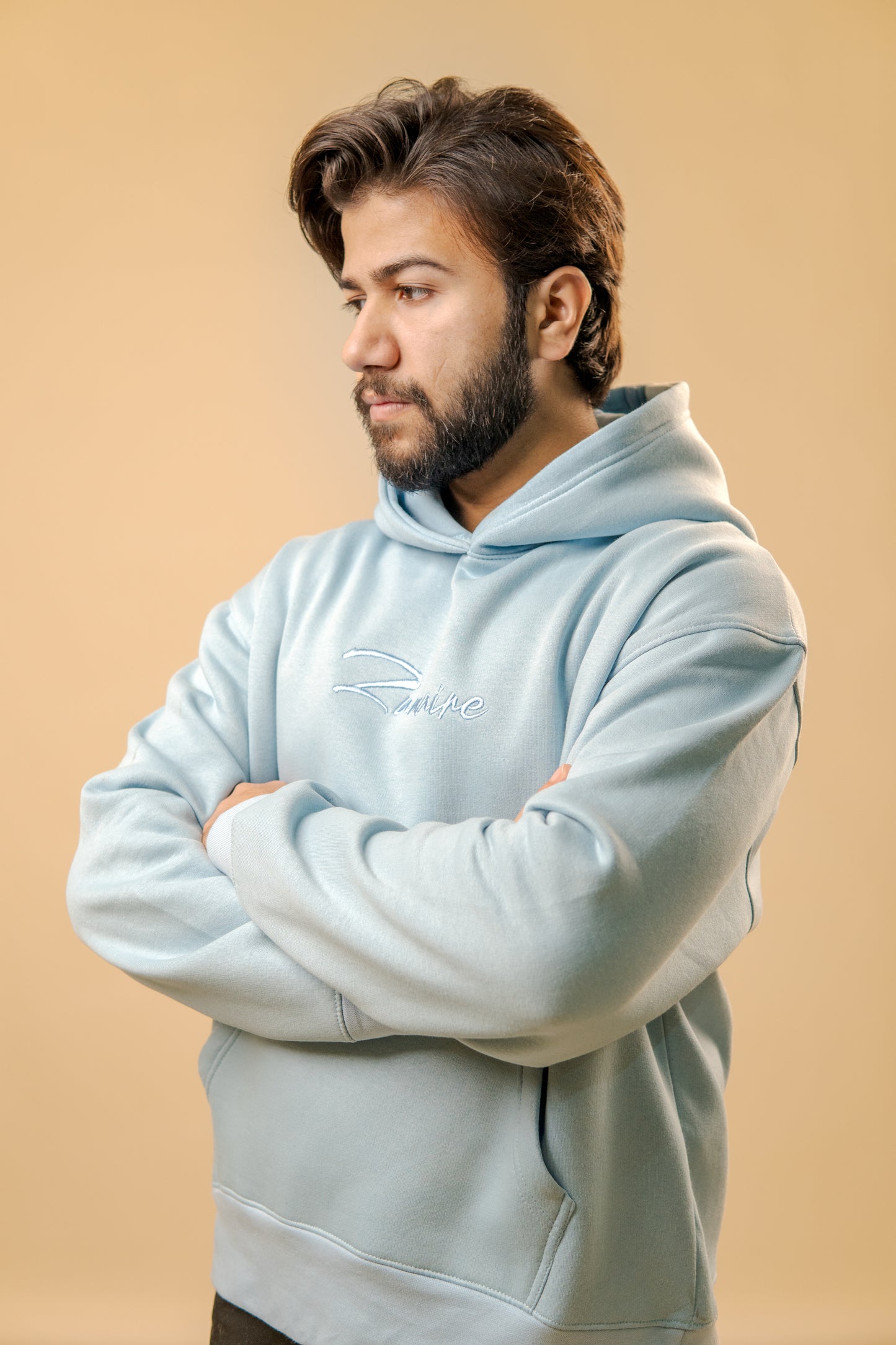 Oceanic Calm Embroidered Hoodie