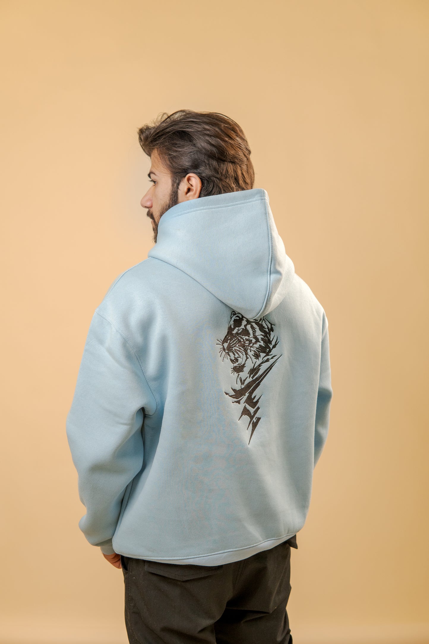 Oceanic Calm Embroidered Hoodie