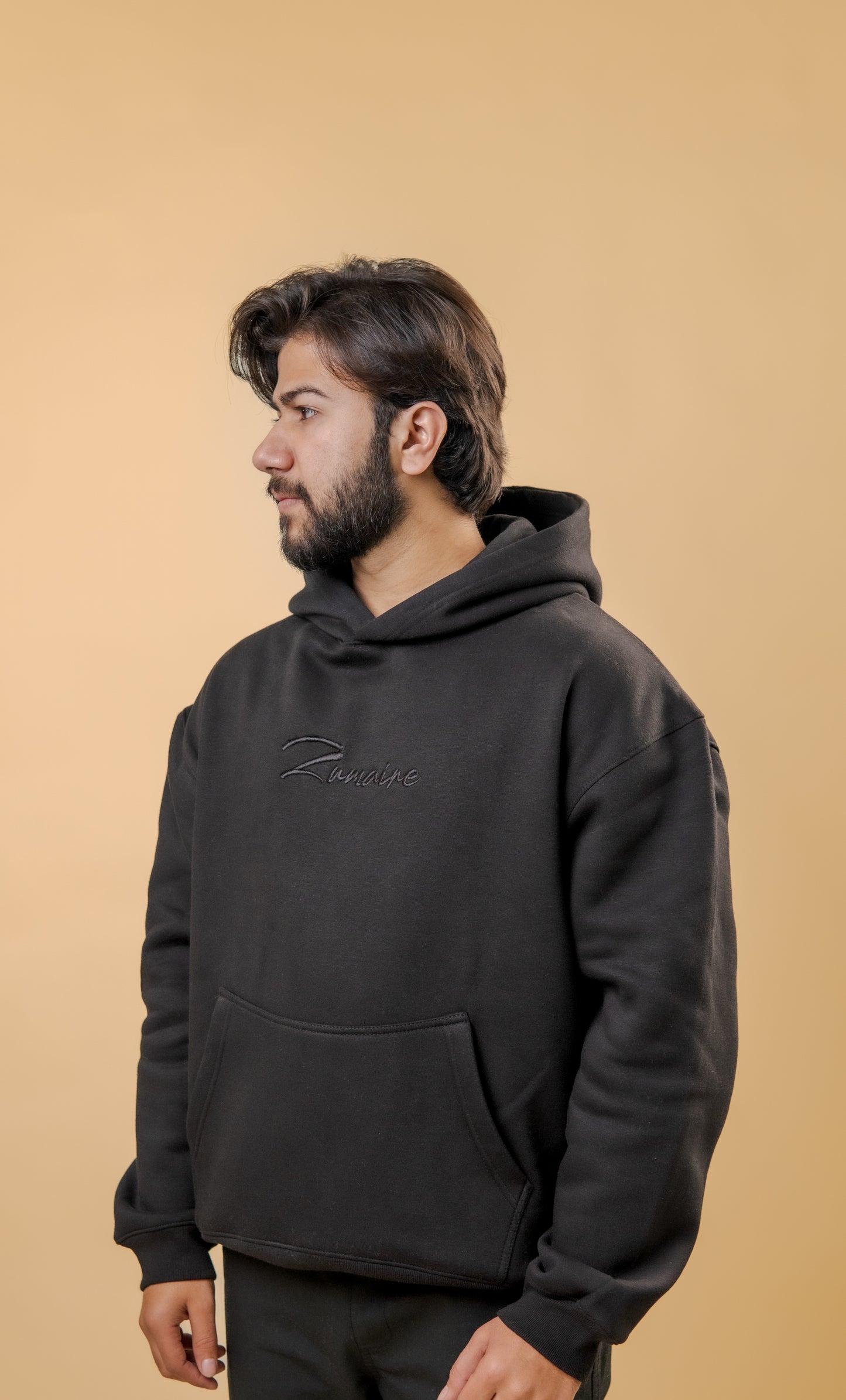 Obsidian Glow Embroidered Hoodie