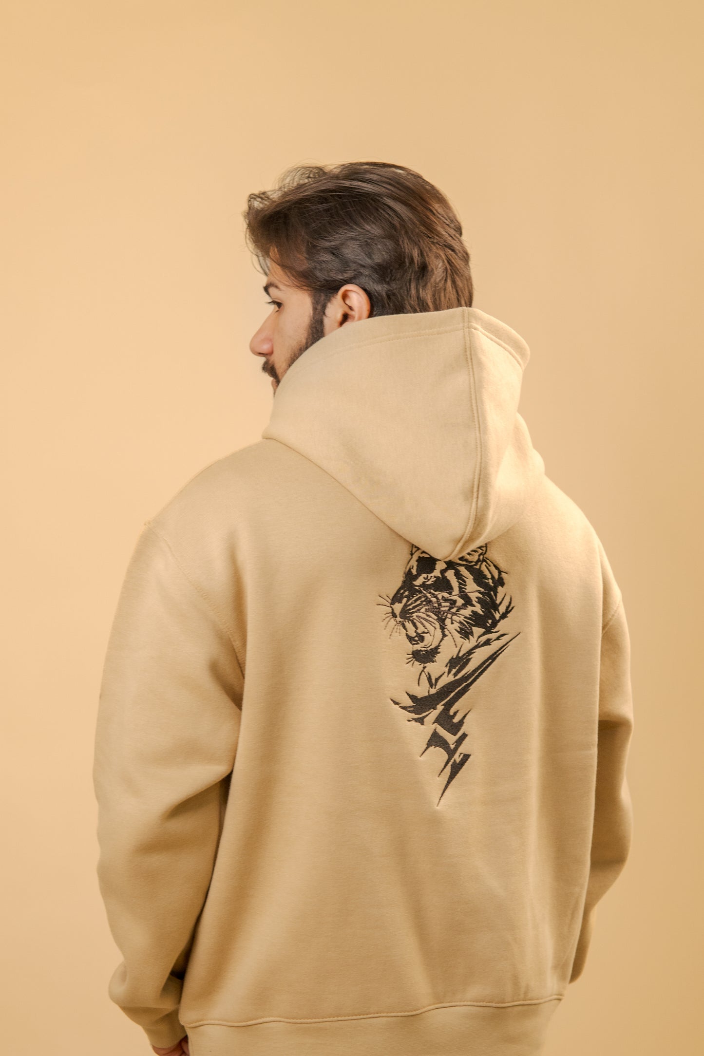 Sandstone Serenity Embroidered Hoodie