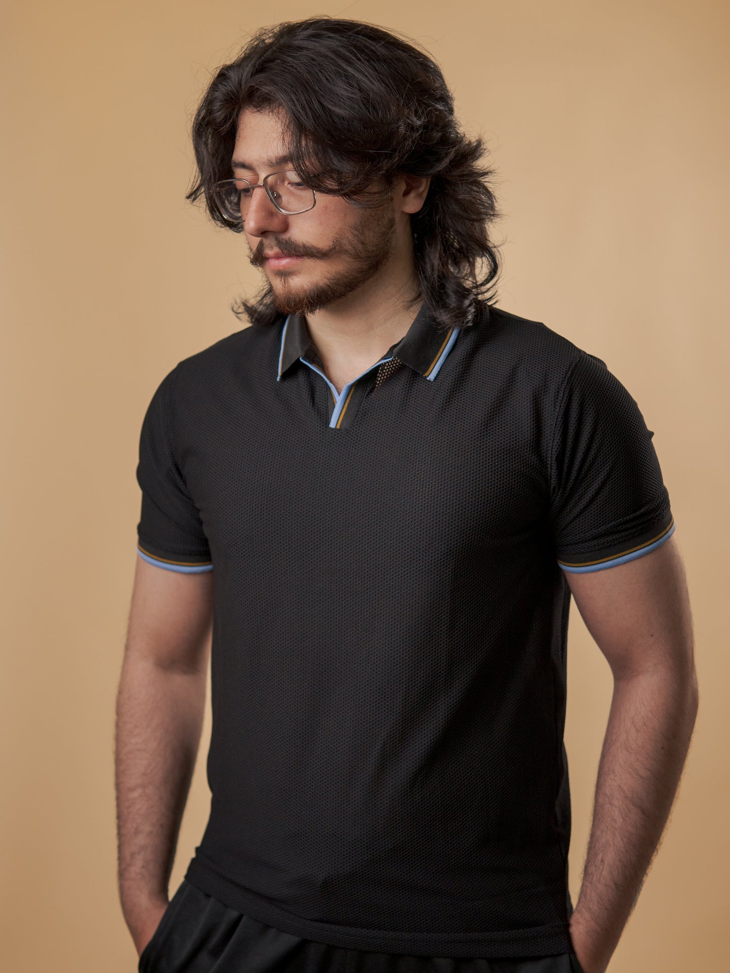 Luxury Blue Line AirKnit Flow Polo