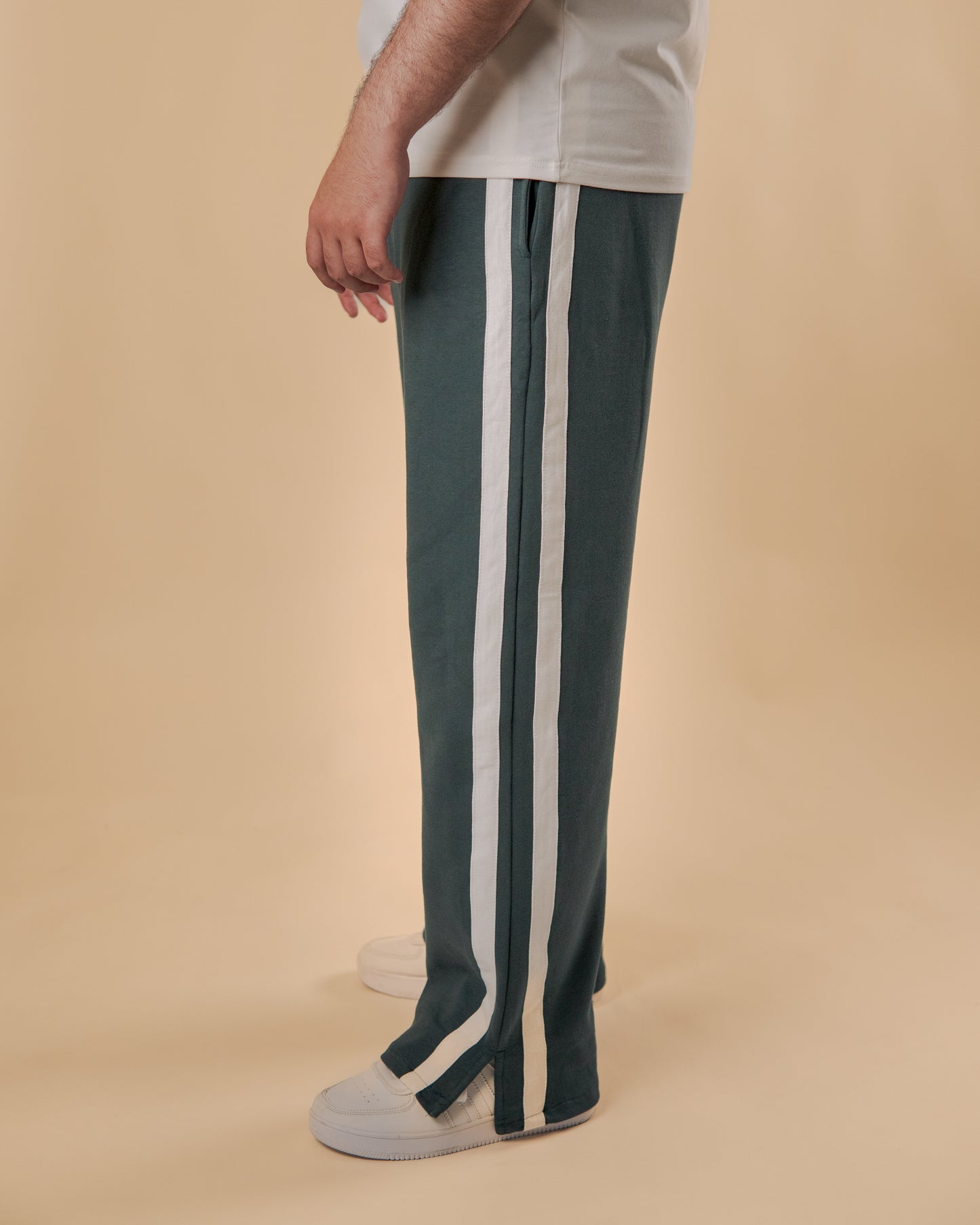Dual Stripe Track Suit – Green