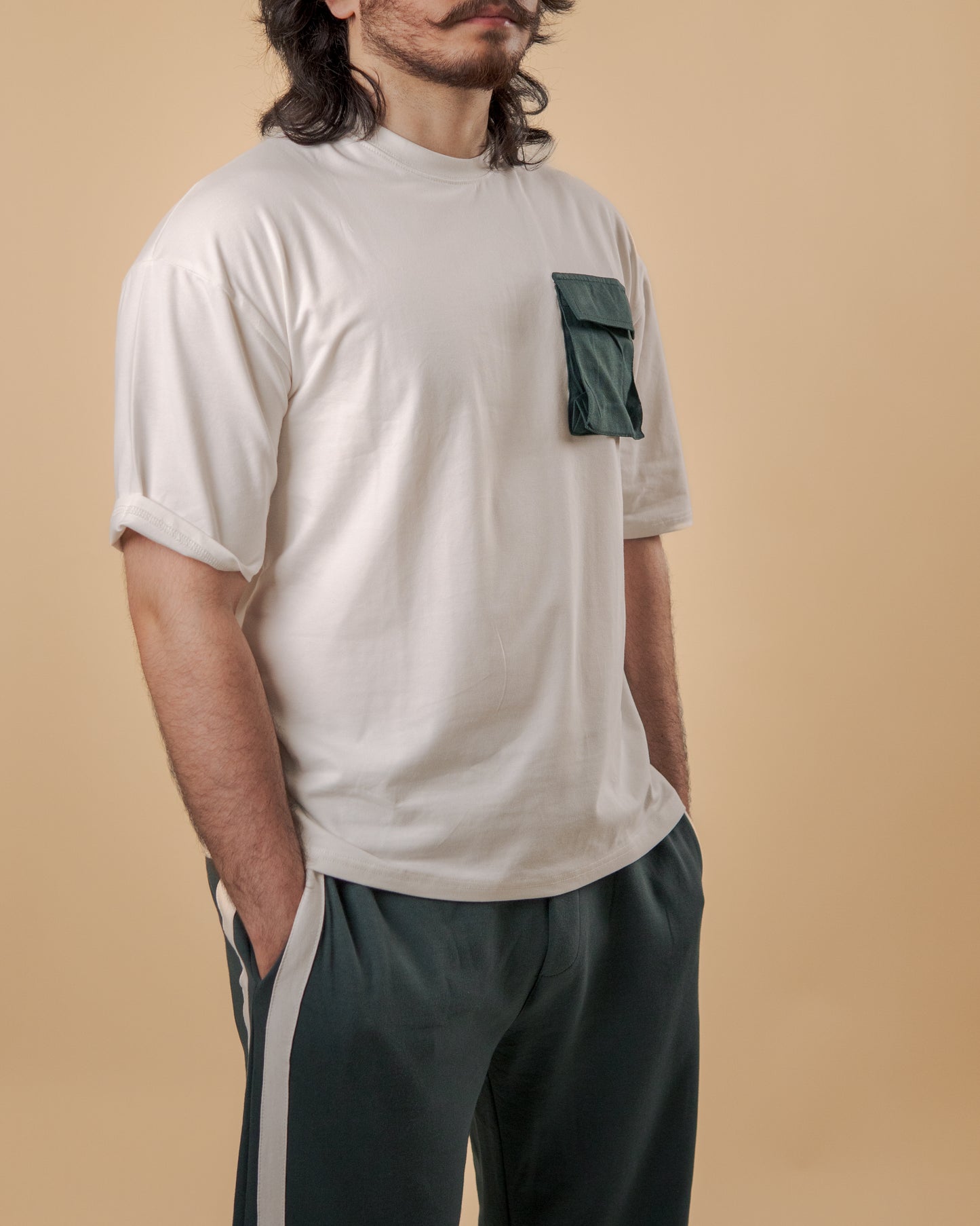 Dual Stripe Track Suit – Green