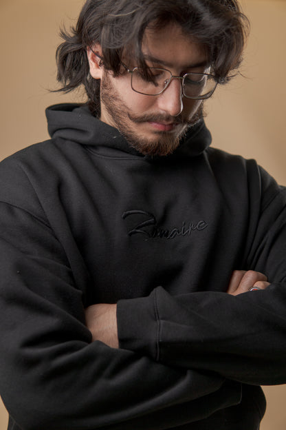 Obsidian Glow Oversized Hoodie