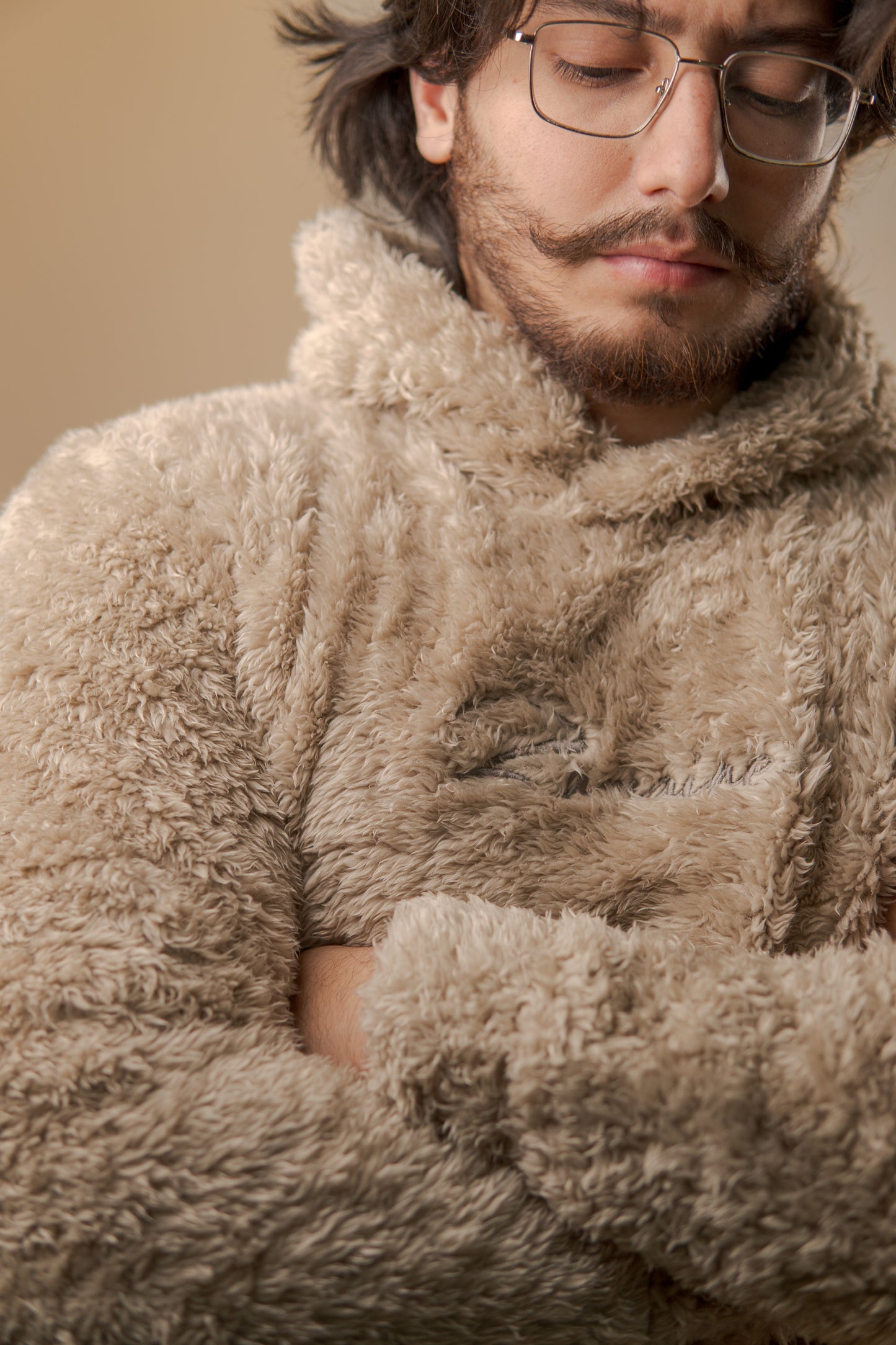 Soft Creme Fur Hoodie