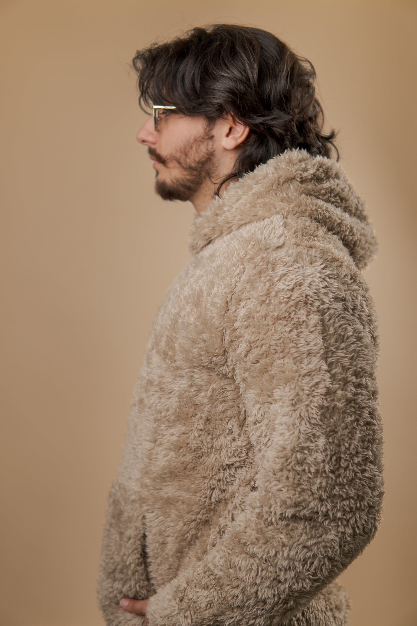 Soft Creme Fur Hoodie