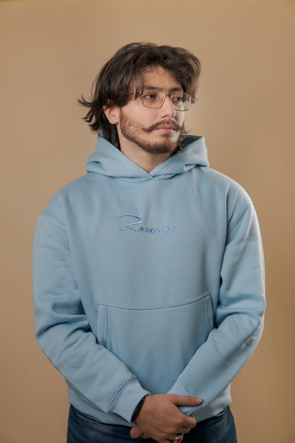 Oceanic calm Oversized Cropped Hoodie