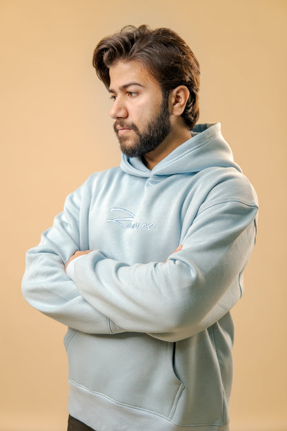 Oceanic Calm Embroidered Hoodie