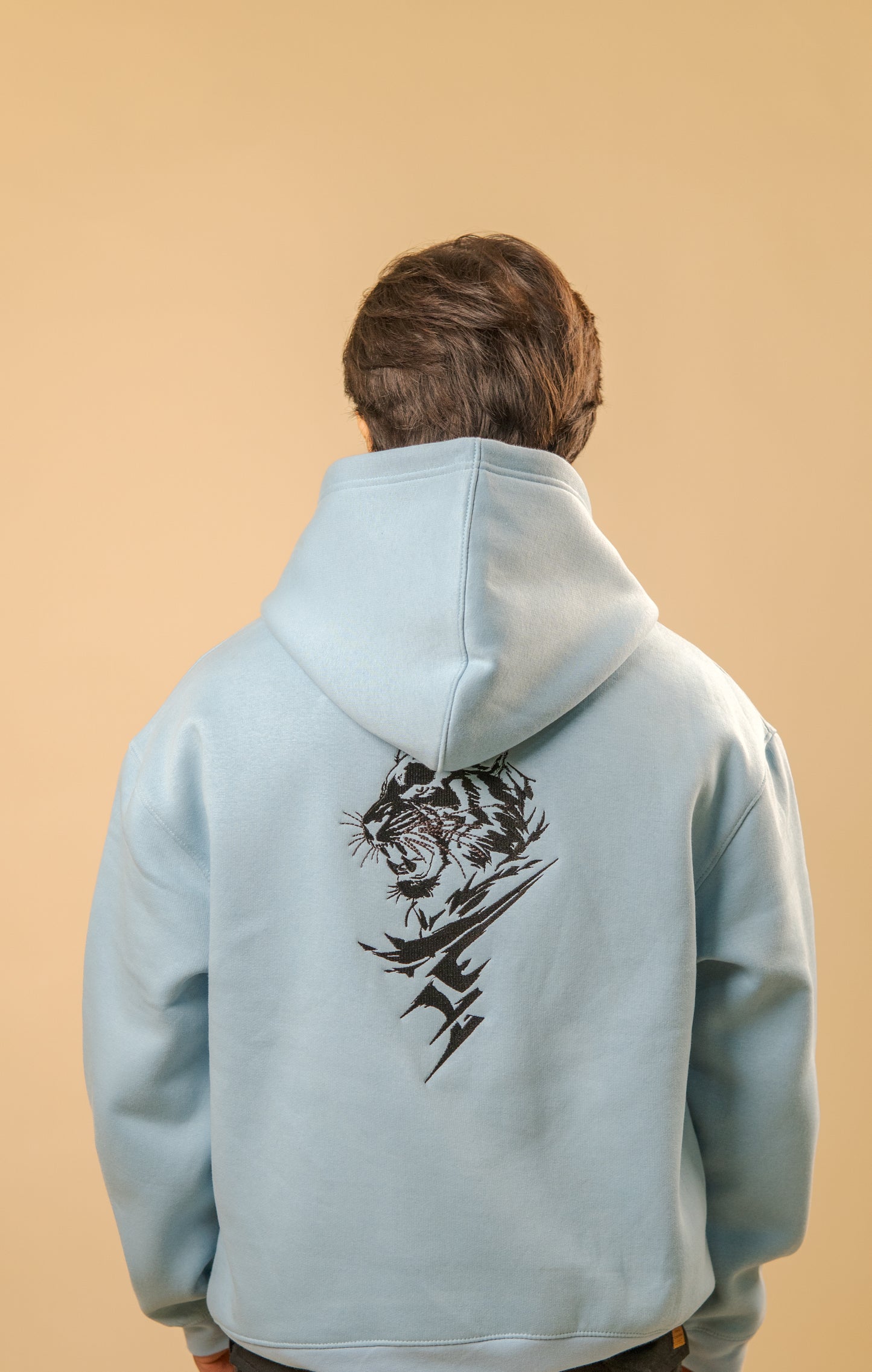 Oceanic Calm Embroidered Hoodie