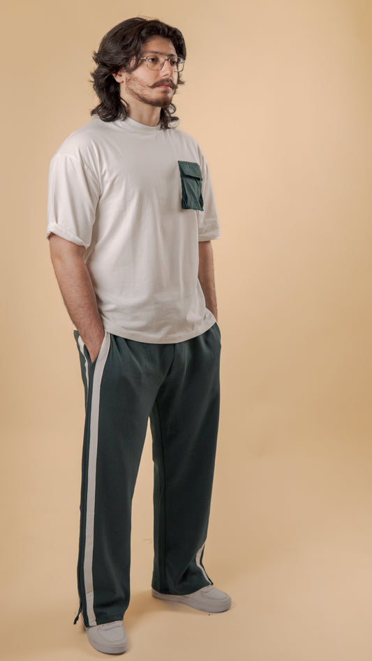 Dual Stripe Track Suit – Green