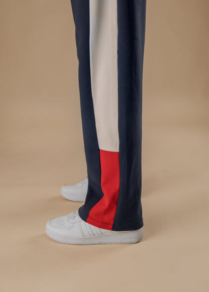 Urban Side-Stripe Trousers – Red Edition