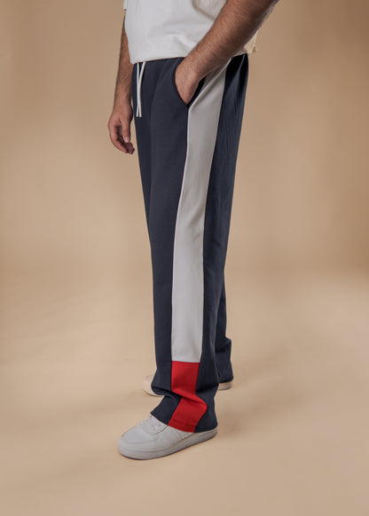 Urban Side-Stripe Trousers – Red Edition